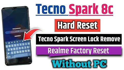 Tecno Spark 8c Hard reset Pin & Pattern Lock Remove | Tecno Spark 8c Factory Reset Easy Method