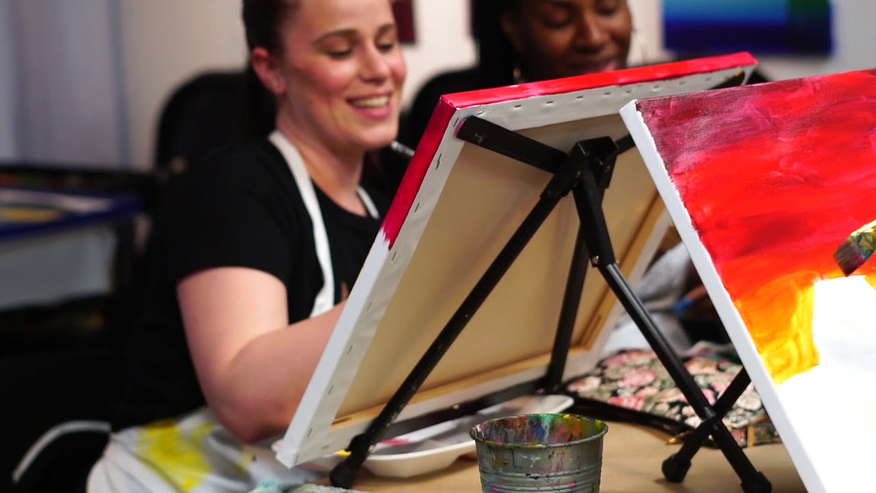 Creative Life Lab - Paint and Sip NJ art studio - YouTube