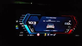 2025 BMW M3 G81 instant fuel consumption at 100 km/h