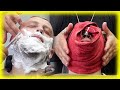 Razor shave  hot towel  barber chair massage  turko magic touch 