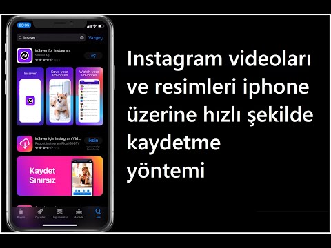iPhone'da instagram resim ve videoları telefona kaydetme ( Insaver  uygulaması)