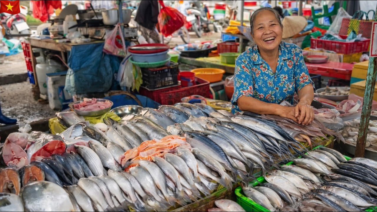 🇻🇳 Morning Walk Through Phu Xuan Market  Everyday Life in Nha Be, Saigon
