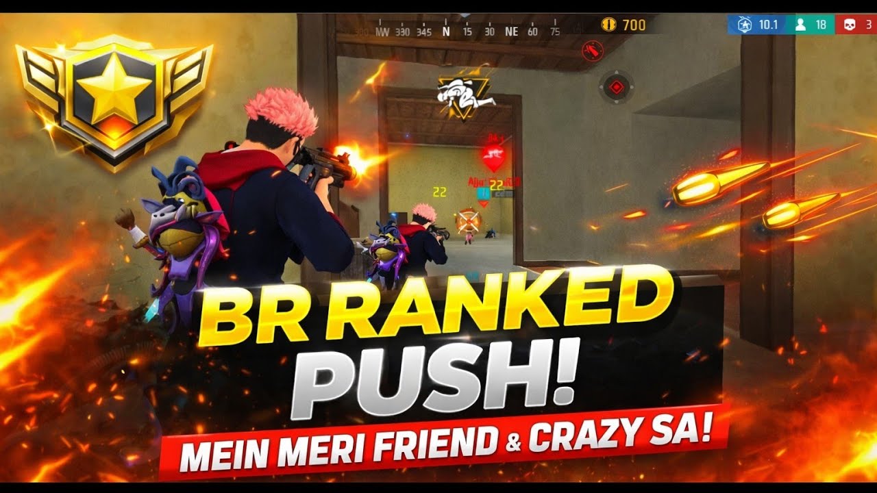 Free fire new updet br rank push🔥|