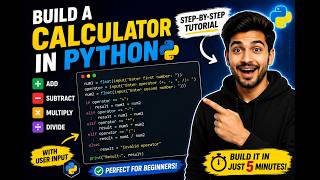Python Calculator Using User Input | Simple Calculator in Python for Beginners |