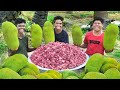 JACKFRUIT BIRYANI | Beef Jackfruit Biryani Recipe | Cooking In Our Village
