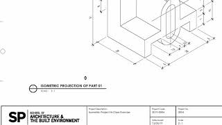Drawing Exercise - Isometric Drawing of Bracket
