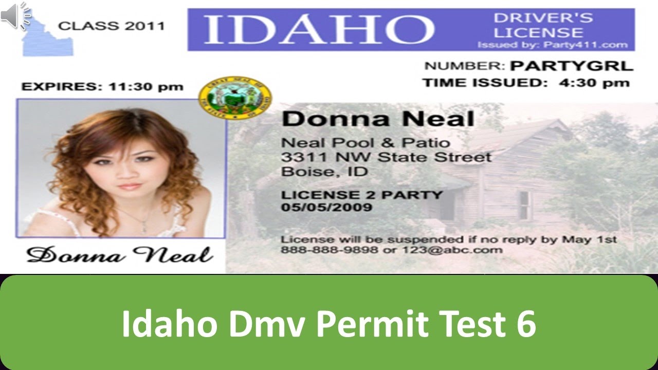 Idaho DMV Permit Test 6 YouTube