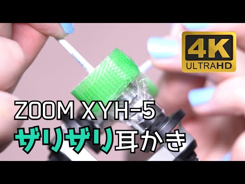 【ASMR】ZOOM XYH-5でザリザリ耳かき【4K/実写/声なし/NoTalking/Binaural】