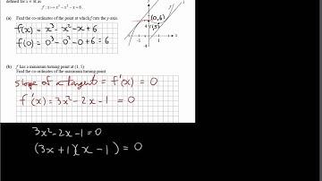 Q6 Differentiation - Project Maths OL Paper 1  (2012)