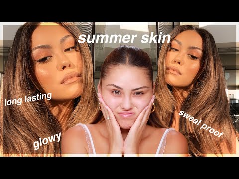 SUMMER SKIN TIPS & TECHNIQUES FOR BEGINNERS: Glowy, Long Lasting, Sweat Proof Makeup | Roxette Arisa