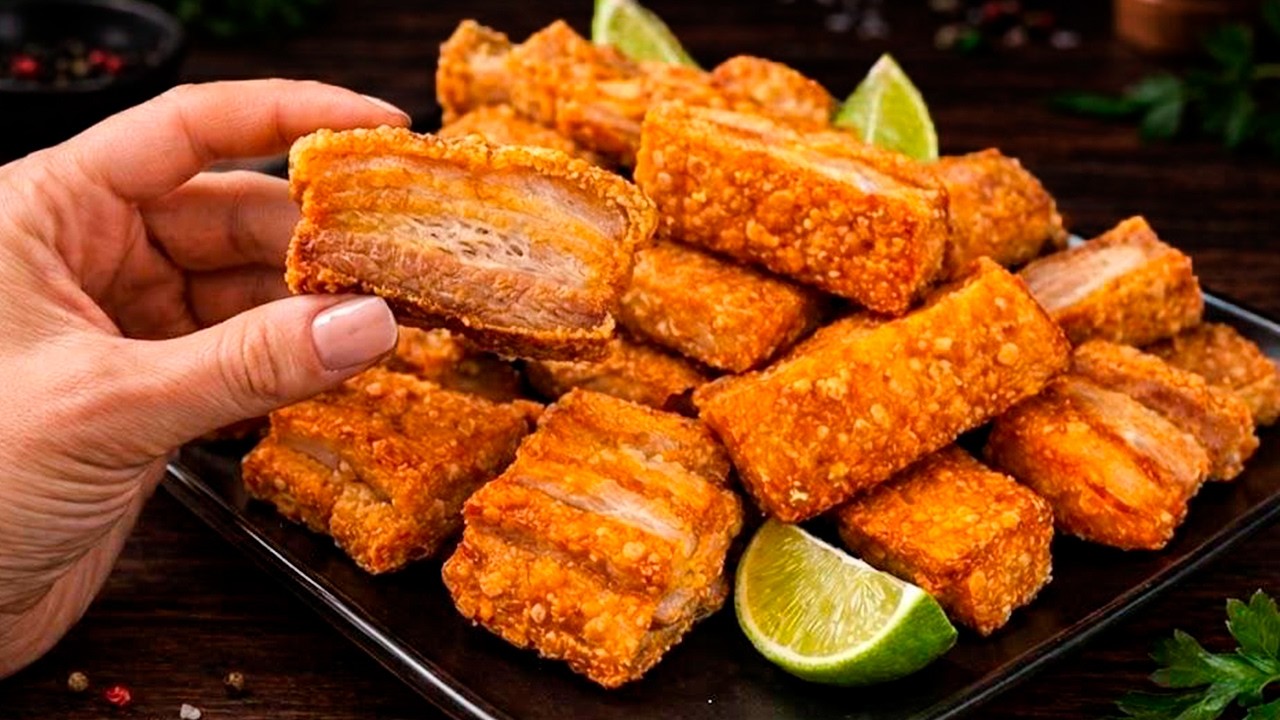 Я готовлю это для каждой вечеринки! Хрустящая свиная грудинка, как в дорогом ресторане!