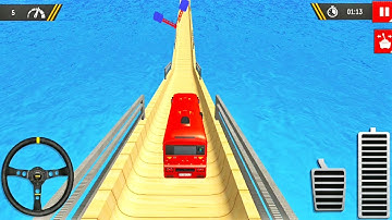 Impossible Bus Stunt Driving - Bus Simulator Game #5 | Bus Games | #RacingBusGameplay