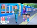 Le train | Chanson Éducative pour Enfants ! | HeyKids en Français 🚂Tchou-tchou ! 🚂