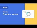 How to create a vendor