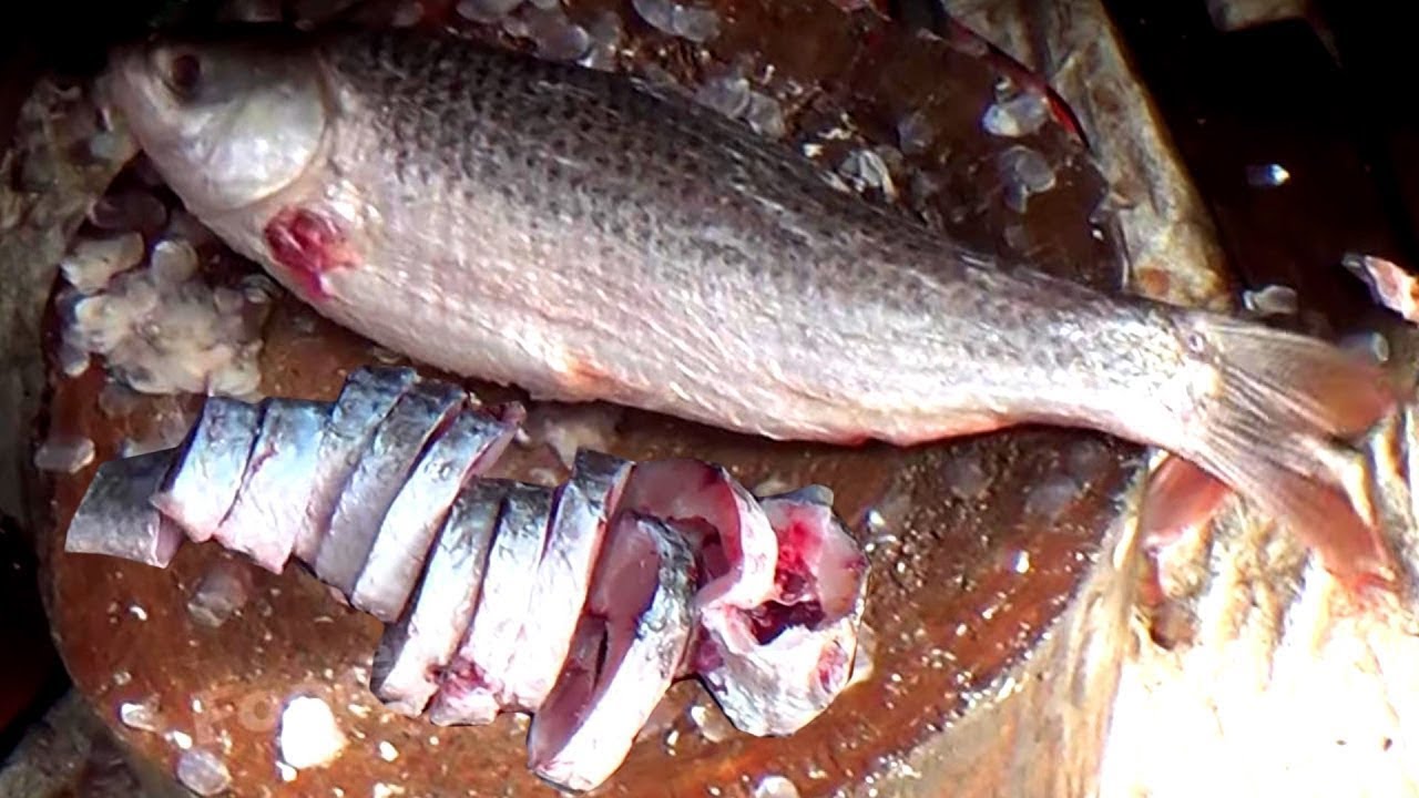 Road Side Fish Cutting Skills | Telugu Food Channel | Fisher Man | Orange Street Food