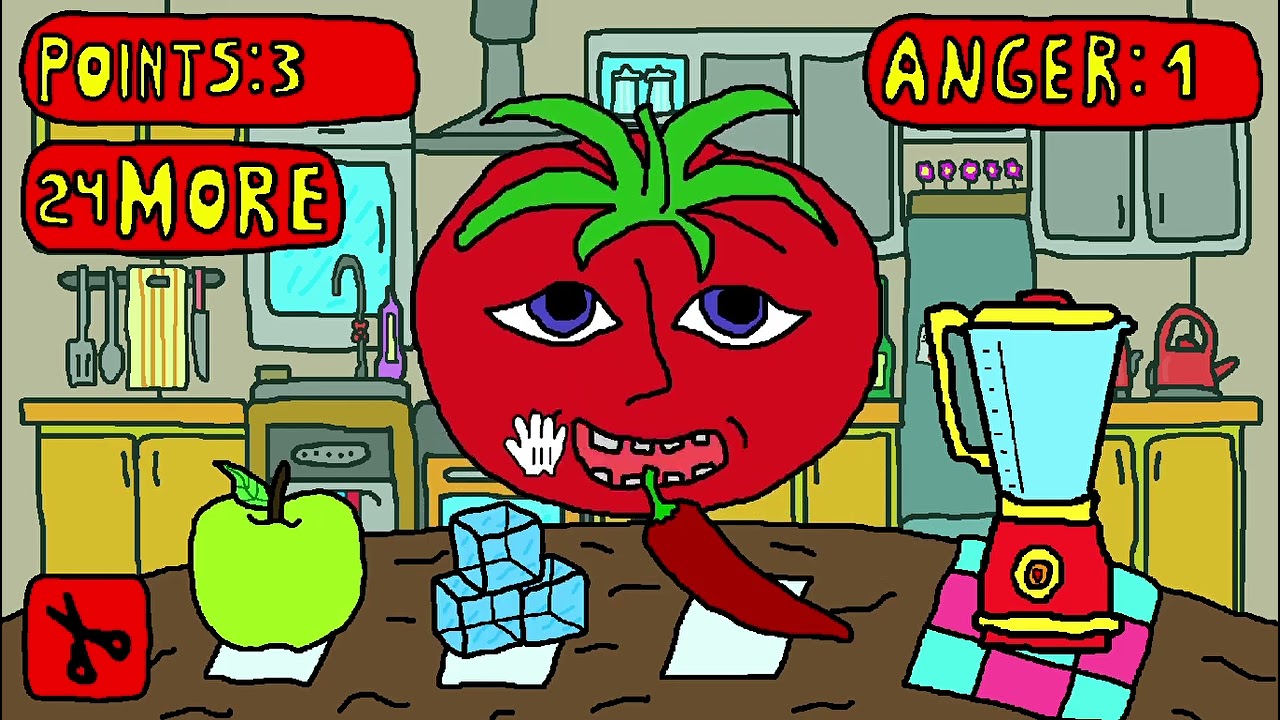 Ayo kita memberi makan tomat ini tapi jangan salah memberi makanya!!MrTomatoS!!