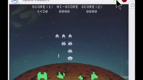Scratch - Space Invaders: Normal Difficulty Gameplay