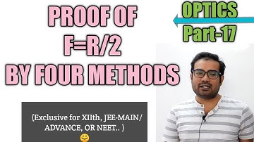 17. OPTICS (Proof of F=R/2)