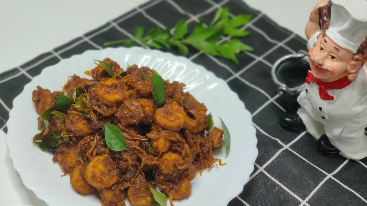 How to make easy Prawns fry kerala style Shrimp Fry Recipe At Home