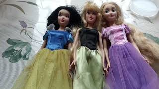 Disney Princess Doll Makeover DIY Miniature ldeas for Barbie Wig, Derss ,Feceup ,and more 16