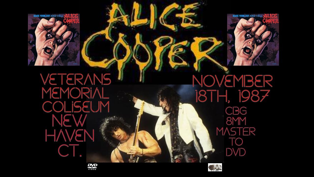 Alice Cooper live November 18th, 1987 Veterans Memorial Coliseum