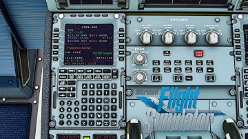 (4K) MCDU Tutorial for the FlyByWire A32NX on Microsoft Flight Simulator
