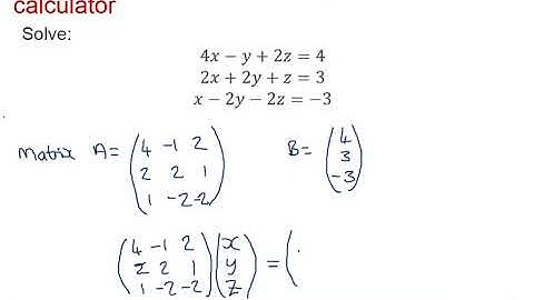 OCR Pure Core: Matrices 5-2