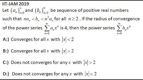IIT-JAM 2019 Question No- 04 solution