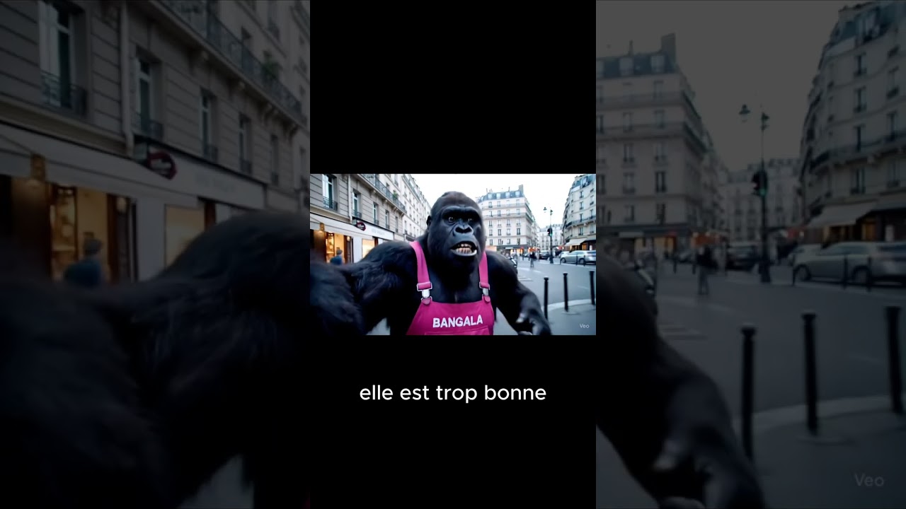 Ce gorille est complétement fou 