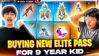 Gifting 30,000 Diamonds💎 And New Elite Pass To 6Year Old😍 ||Bought All Items In His I'd -Free Fire