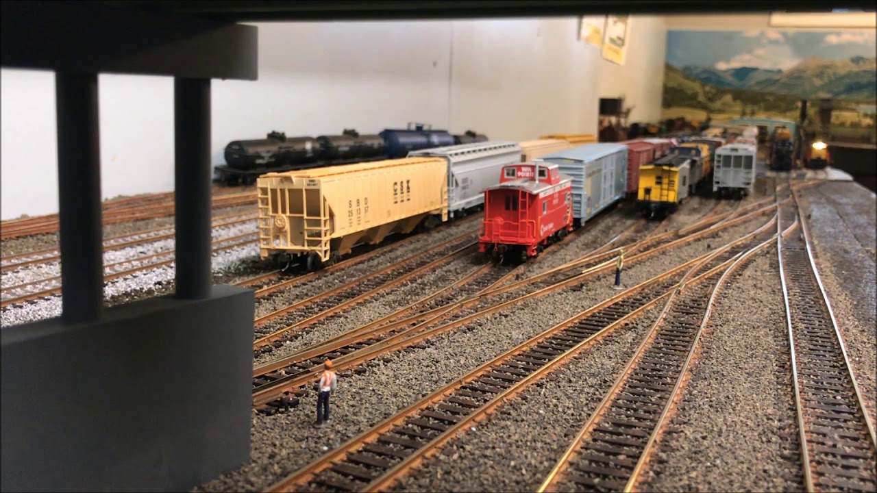 model railroader track plans Sunday evening switching