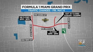 Road Closures Start In Anticipation Of Formula 1 Miami Grand Prix screenshot 2