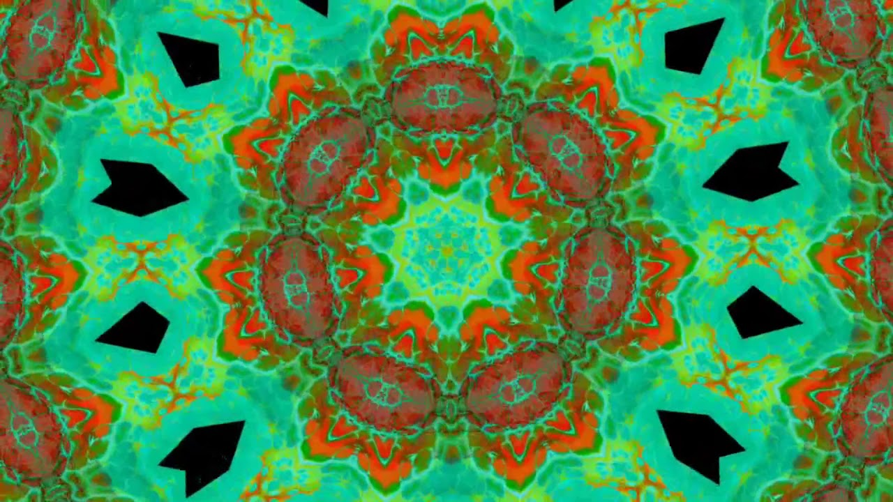 Zen Relax kaleidoscope video with piano YouTube