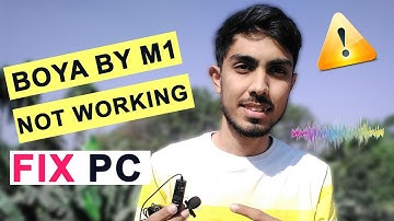Mic not Working in laptop/pc in windows 10 🔥 Boya by m1 Laptop problem Fixed | Boya mic setup on pc