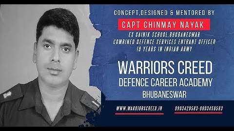 KAUN CAPT CHINMAY NAYAK ? #JOURNEY WORTH EVERYTHING #cds #ssb #nda #afcat #odisha #bhubaneswar