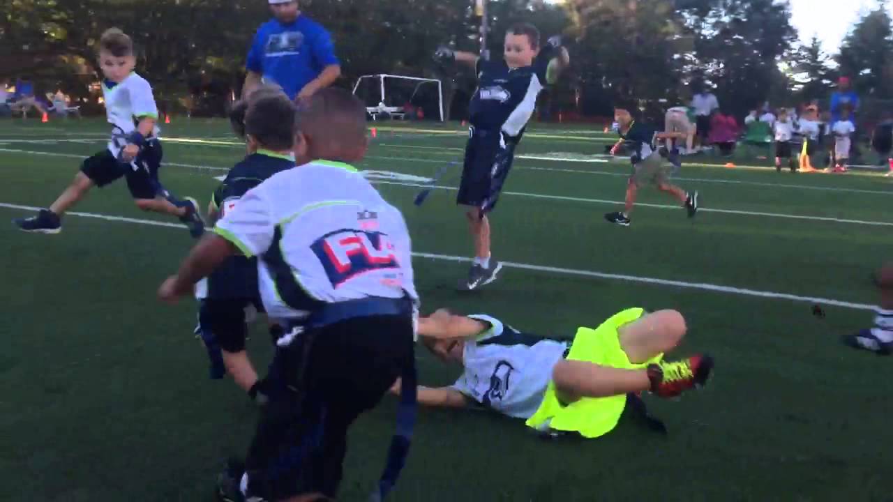 J playing Flag Football and Lost a shoe YouTube