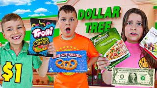 Eating ONLY Dollar Store Food For 24 HOURS!! | JKREW