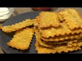 Нутовые чипсы (крекеры, хрустики) - вегетарианский рецепт