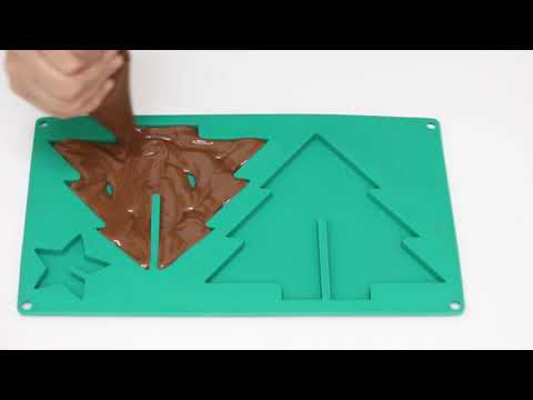 Learn how to use Silicon Moulds & make beautiful Chocolate Decorations to  apply on Cakes & Desserts 