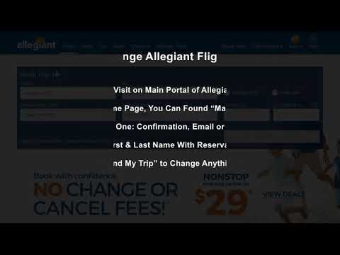#Allegiant Airlines Reservations | Change Allegiant Flights Online