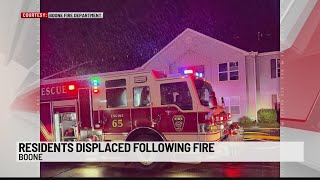 Boone apartment fire displaces nearly two dozen residents