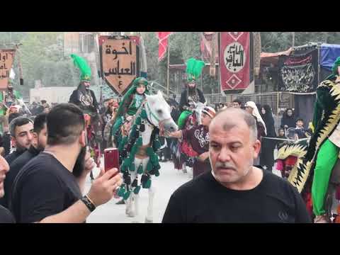 موكب جمهور الحيدرية دخول الإمام الحسين ع في كربلاء يوم ٢ محرم
