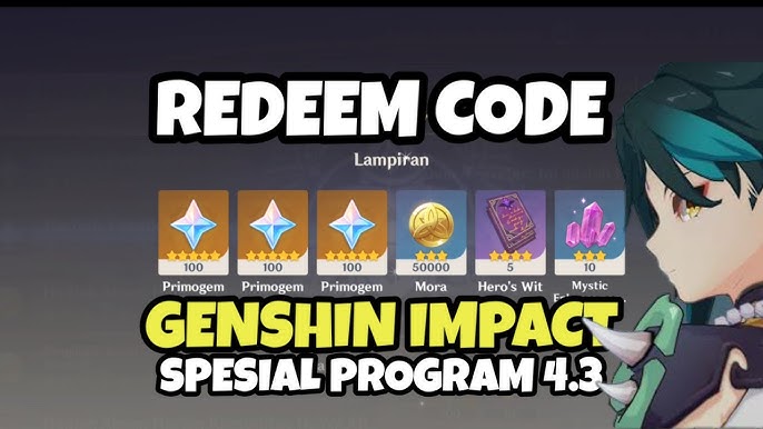 4 New Redemption Codes from 3.8 Special Program