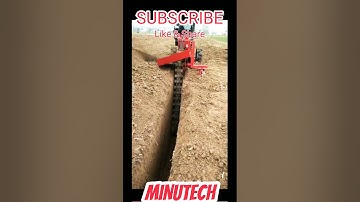 FARM TRENCHER AGRICULTURAL DIGGING MACHINE / CONSTRUCTION DITCHING TRENCHING MACHINE #Shorts