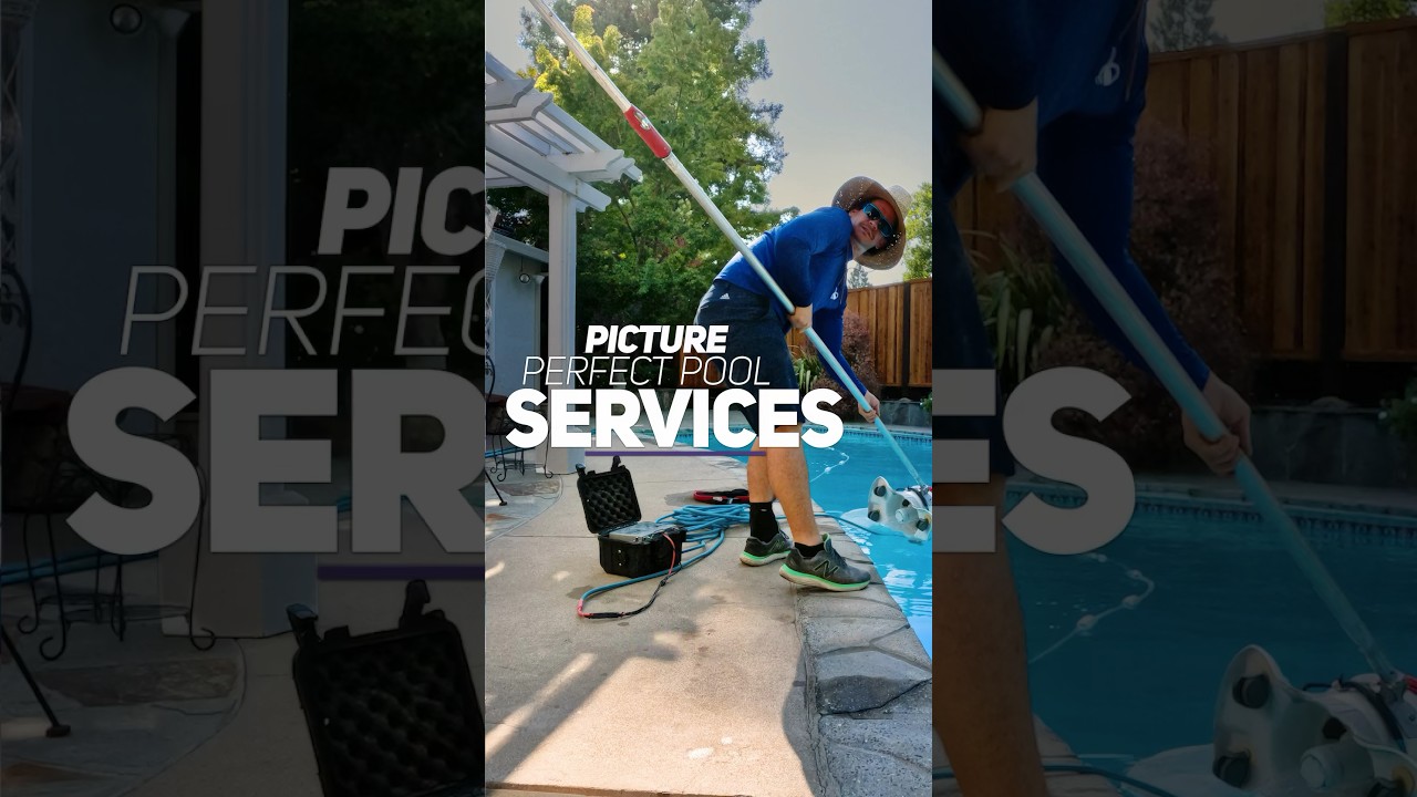 A Day in the Life of a Professional Pool Cleaner✨🌊 