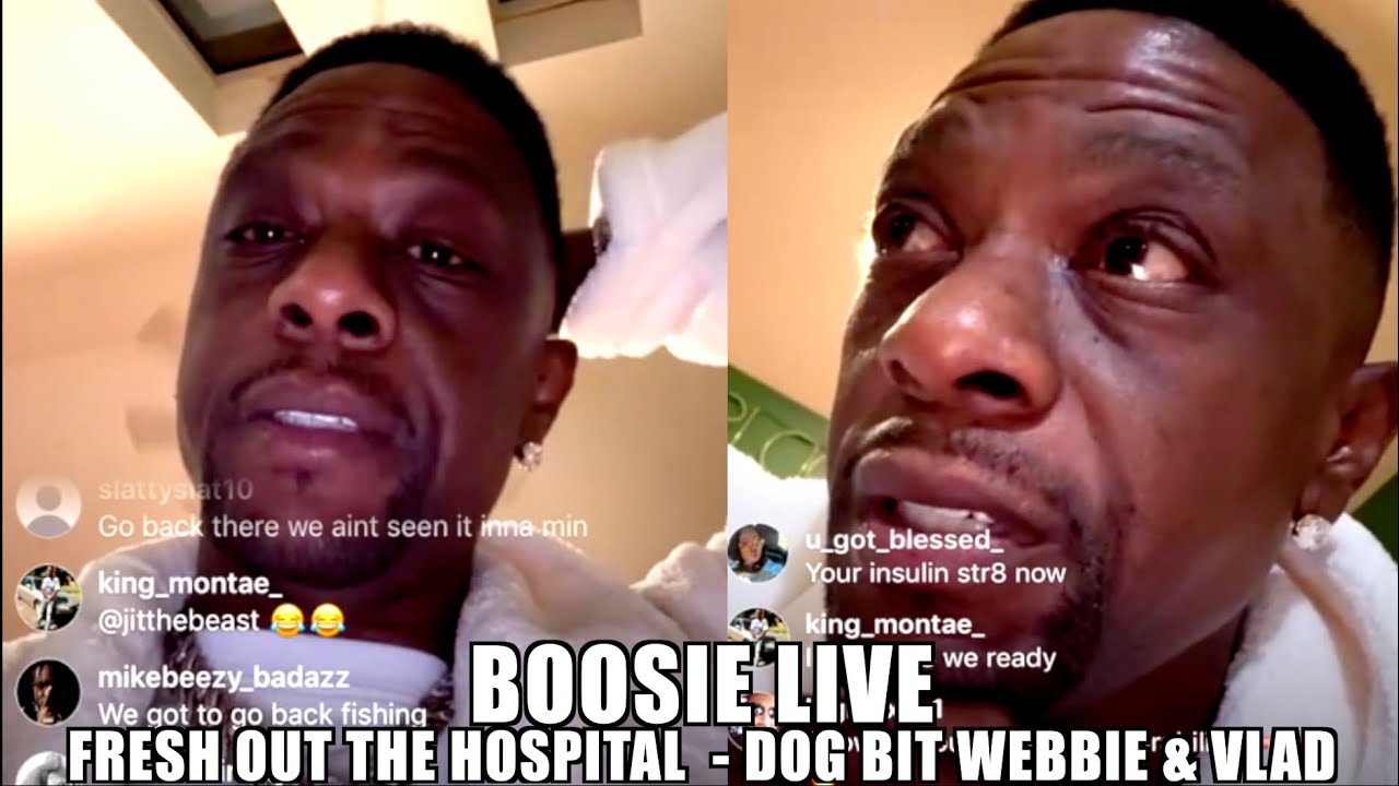 Boosie Fresh Out The Hospital, Reveals Dog Bit Webbie & VLAD, Sad 