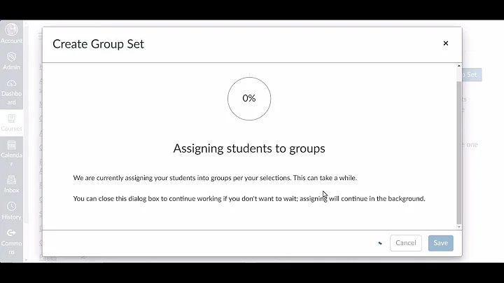 Creating Groups in Canvas Class