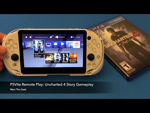 PSVita Remote Play: Uncharted 4 Story Gameplay