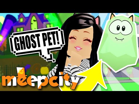 New Ghost Pet Trick Or Treating Halloween Update In Meepcity Roblox Krystin Plays Youtube - oh jesus i saw guest 666 on roblox in meepcity