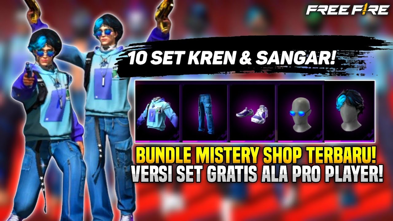 10 KOMBINASI SET FF KREN & SANGAR🔥 BUNDLE MYSTERY SHOP TERBARU 2024 ...